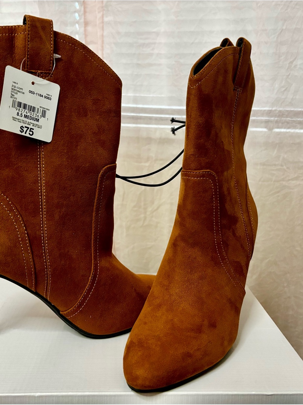 Worthington Suede Ankle Boots in Rust